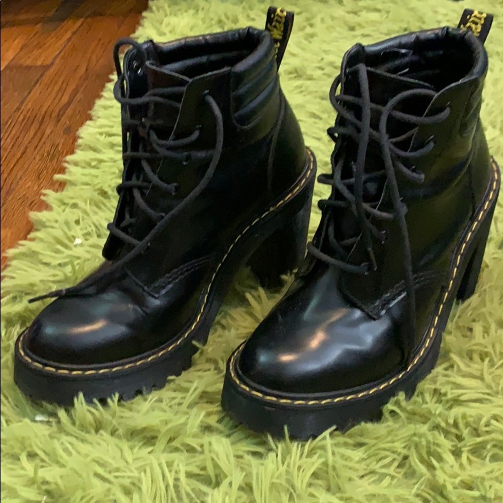 Doc Martens Heeled Lace Up Boots